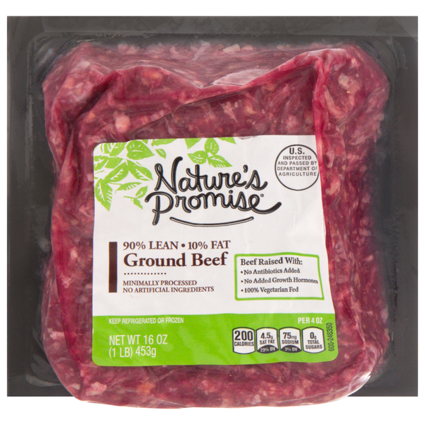 Nature's Promise 90% Lean 10% Fat Ground Beef