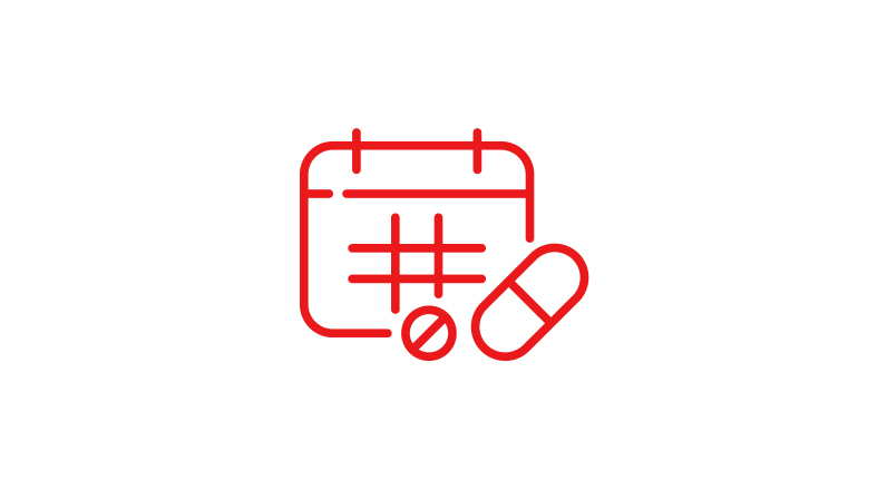illustration of a phone with a speech bubble and a prescription cross symbol