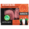 Wahlburgers Artisan Blend Ground Beef Burgers - 4 ct Fresh