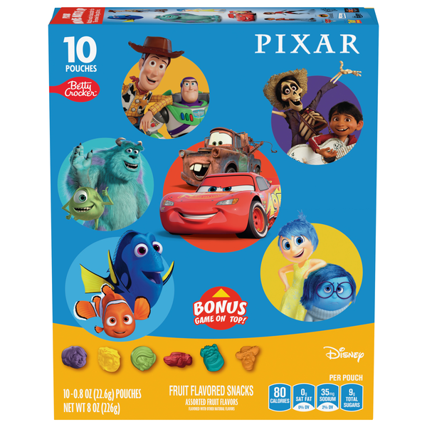 Save on Betty Crocker Assorted Fruit Flavored Snacks Pixar 10 ct