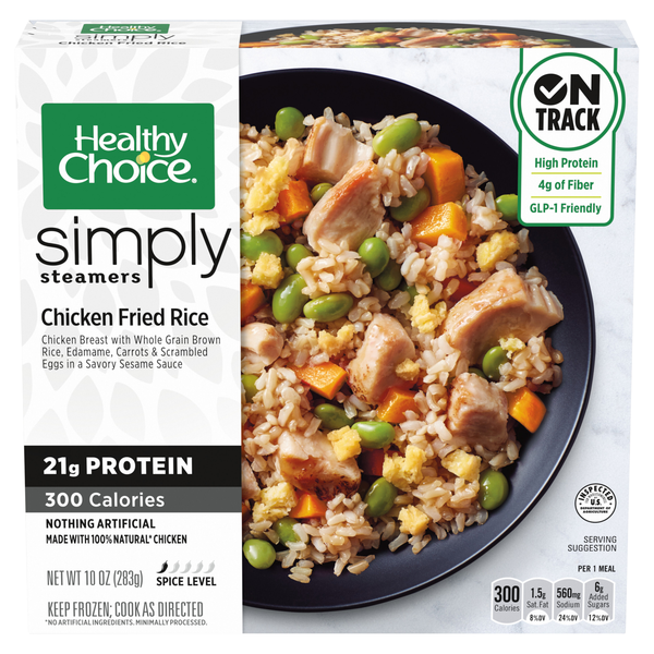 Healthy Choice Simply Steamers Chicken Fried Rice Frozen Meal