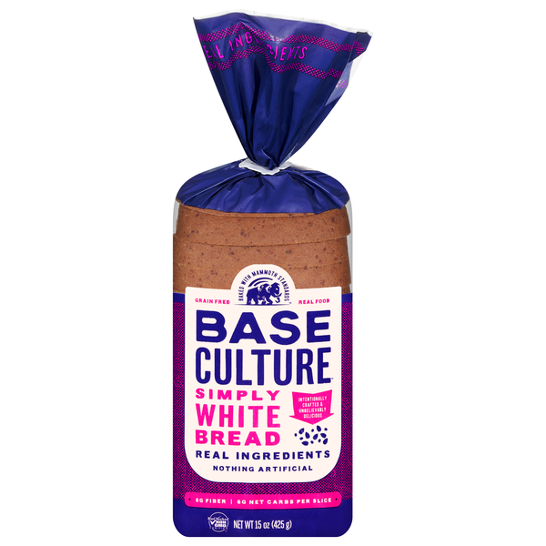 Base Culture Gluten Free Keto Simple White Bread Frozen