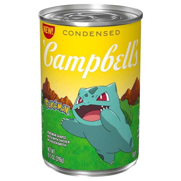 Campbell's Condensed Pokemon Shaped Pasta w/Chicken Soup
