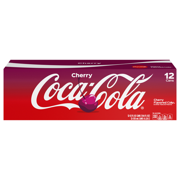 Coca-Cola Cherry Cola Soda - 12 pk