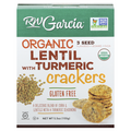 RW Garcia Organic Gluten Free 3 Seed Lentil with Turmeric Crackers