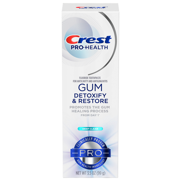 Save on Crest Pro Health Gum Detoxify + Restore Whitening Toothpaste