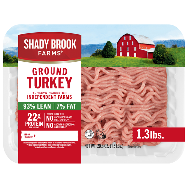 Shady Brook Farms Ground Turkey 93% Lean 7% Fat Fresh