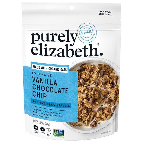 Purely Elizabeth Organic Gluten Free Vegan Vanilla Chocolate Chip Granola