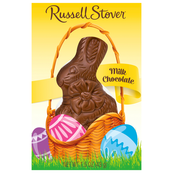Russell Stover Bunny Solid Milk Chocolate Easter Candy