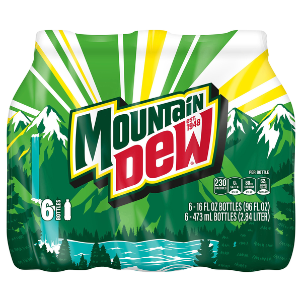 Mtn Dew Original Soda - 6 pk