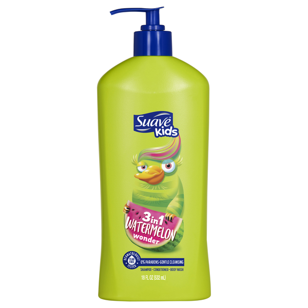 Suave Kids Watermelon Wonder 3-in-1 Shampoo Conditioner & Body Wash