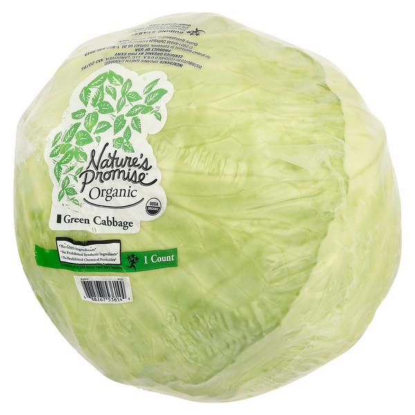 Nature's Promise Organic Green Cabbage
