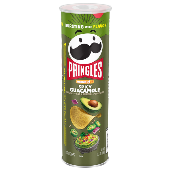 Pringles Spicy Guacamole Potato Crisps Chips