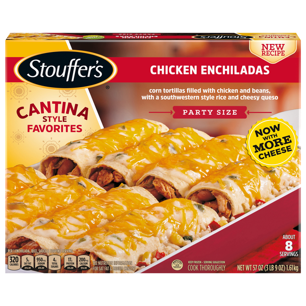 Stouffer's Cantina Style Chicken Enchiladas Party Size Frozen Meal