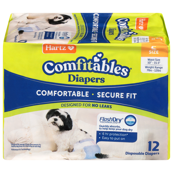Hartz Comfitables Disposable Dog Diapers Size S