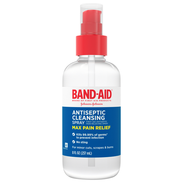 Band-Aid Antiseptic Cleansing Spray Max Pain Relief