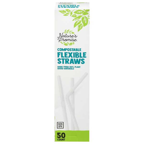 Nature's Promise Compostable Flexible Straws