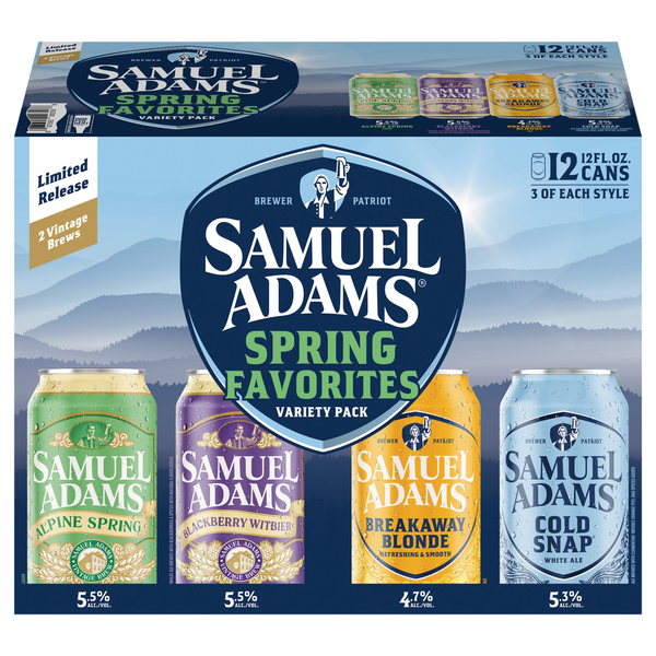 Samuel Adams Spring Favorites Beer Variety Pack - 12 pk