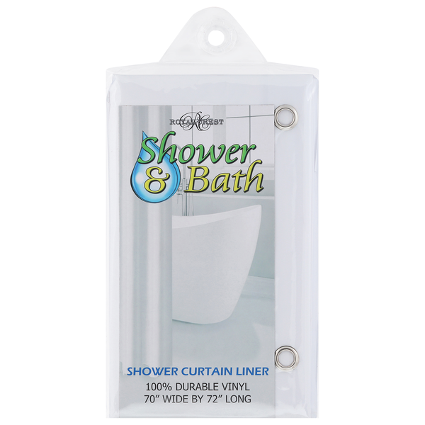 Royal Crest Shower Curtain Liner White 70 X 72 Inch