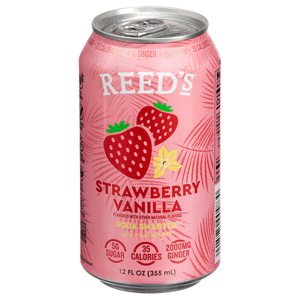 Reed's Strawberry Vanilla Soda with Real Ginger