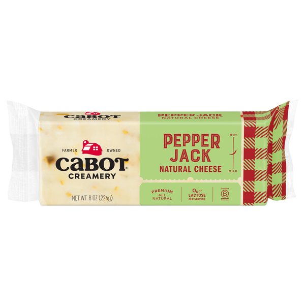 Cabot Creamery Natural Pepper Jack Cheese Block