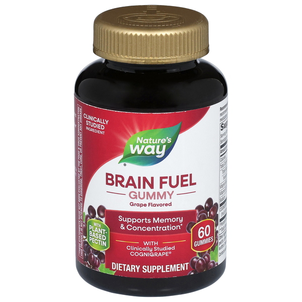 Nature's Way Grape Flavored Brain Fuel Gummies