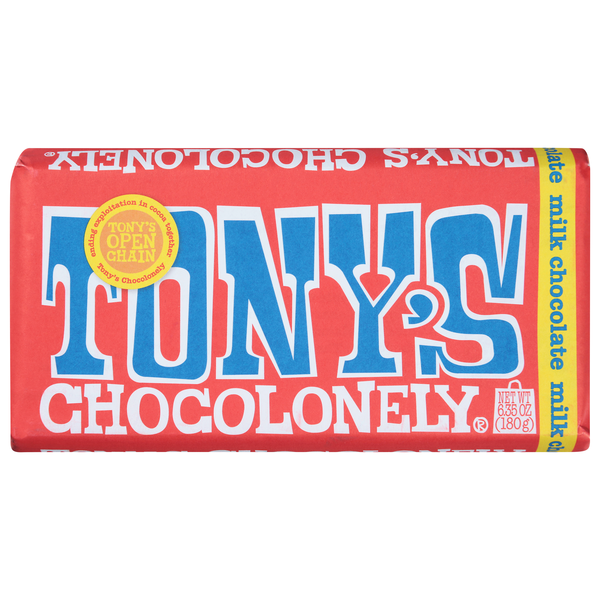 Tony's Chocolonely Milk Chocolate Candy Bar