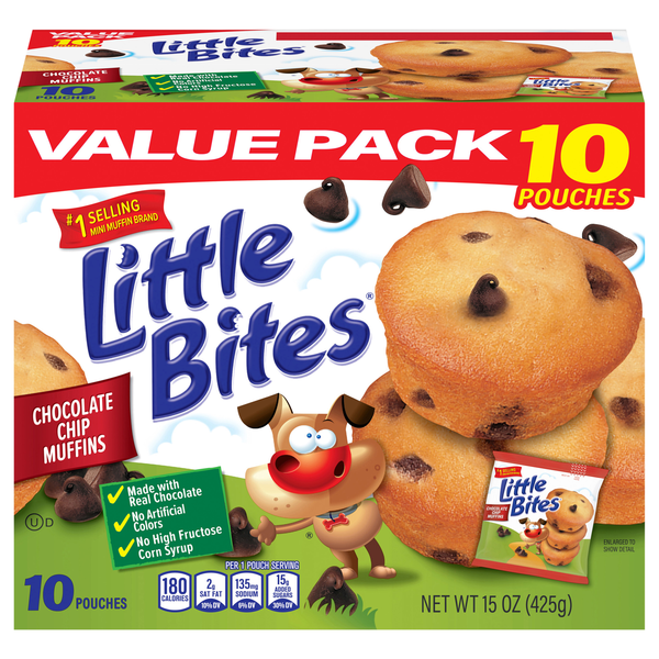 Entenmann's Little Bites Chocolatey Chip Mini Muffins Value Pack - 10 ct