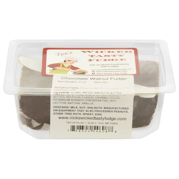Nick's Wicked Tasty Chocolate Walnut Fudge