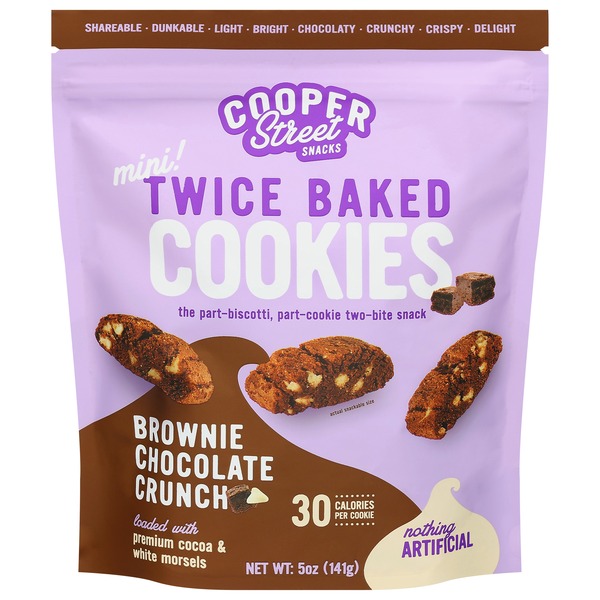 Cooper Street Mini Brownie Chocolate Crunch Twice Baked Cookies