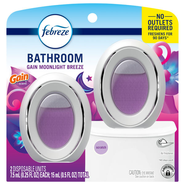 Febreze Small Spaces Moonlight Breeze Scent Air Freshener - 2 ct