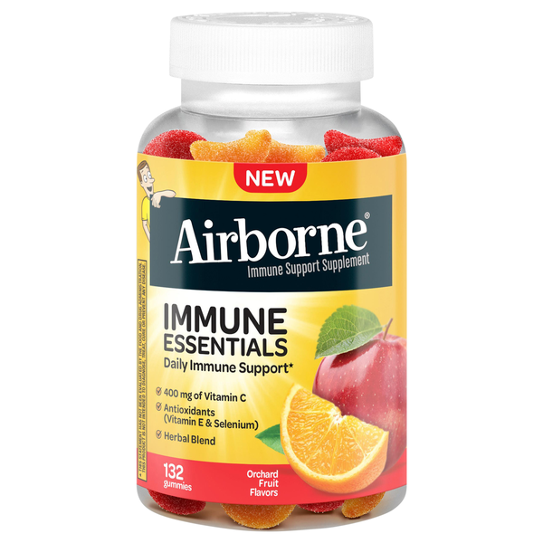 Airborne Immune Essentials Orchard Fruit Flavor Gummies