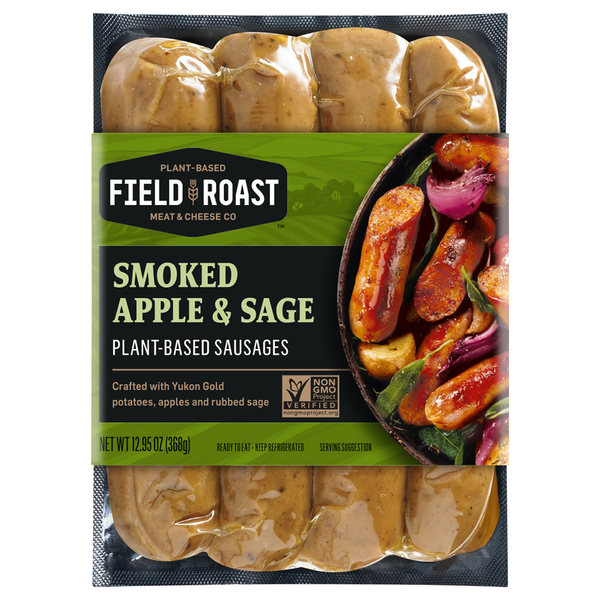 Field Roast Plant-Based Vegan Smoked Apple & Sage Sausages - 4 ct