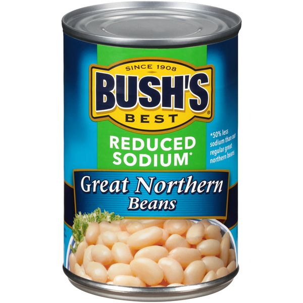 Bush's Best Reduced Sodium Great Northern Beans