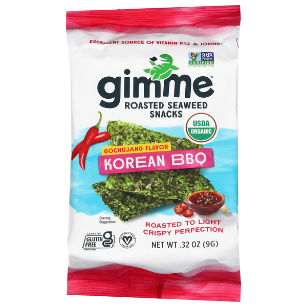 gimMe Roasted Gochujang Flavor Korean BBQ Seaweed Snacks