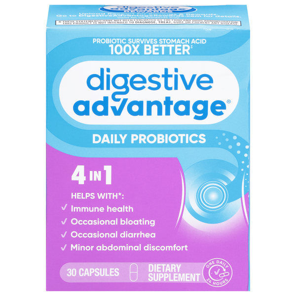 Digestive Advantage Daily Probiotic Dietary Supplement Capsules