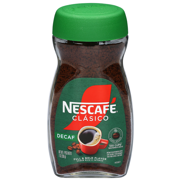 Nescafe Decaf Clasico Dark Roast Instant Coffee