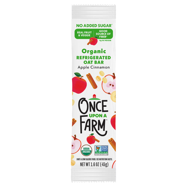 Once Upon a Farm Organic Apple Cinnamon Oat Bar Refrigerated