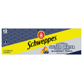 Schweppes Blueberry Peach Sparkling Seltzer Water - 12 pk