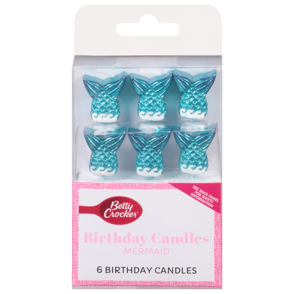 Betty Crocker Mermaid Tails Birthday Candles