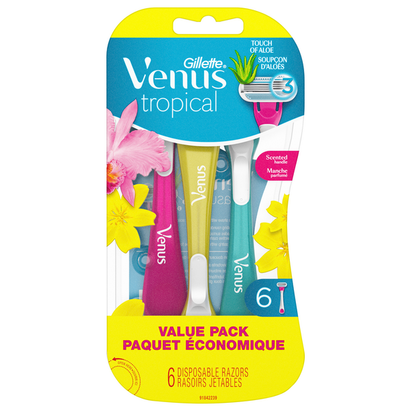 Save on Gillette Venus Tropical Razors w/Scented Handle 3 Blade