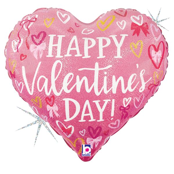 Happy Valentine's Day Kids 18 Inch Helium-Filled Foil Balloon