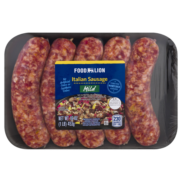Save on Food Lion Italian Sausage Mild 5 ct Order Online Delivery Food Lion