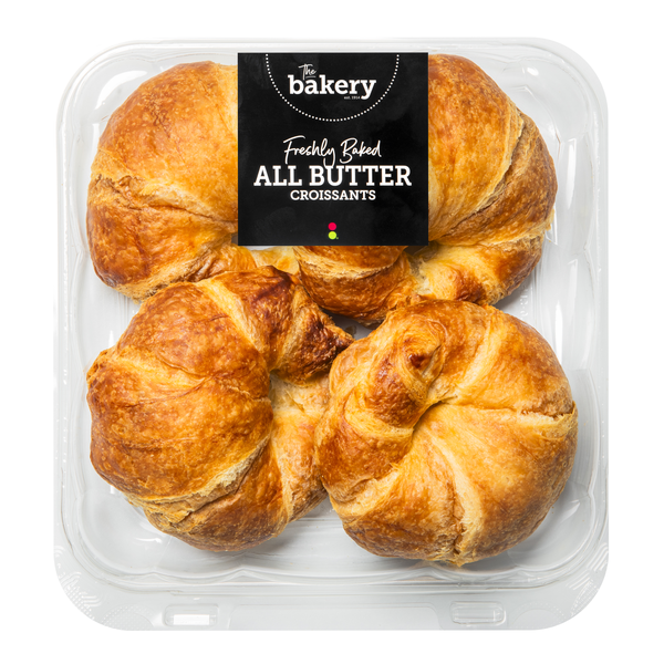 Stop & Shop The Bakery Large All Butter Pinched Croissants - 4 ct