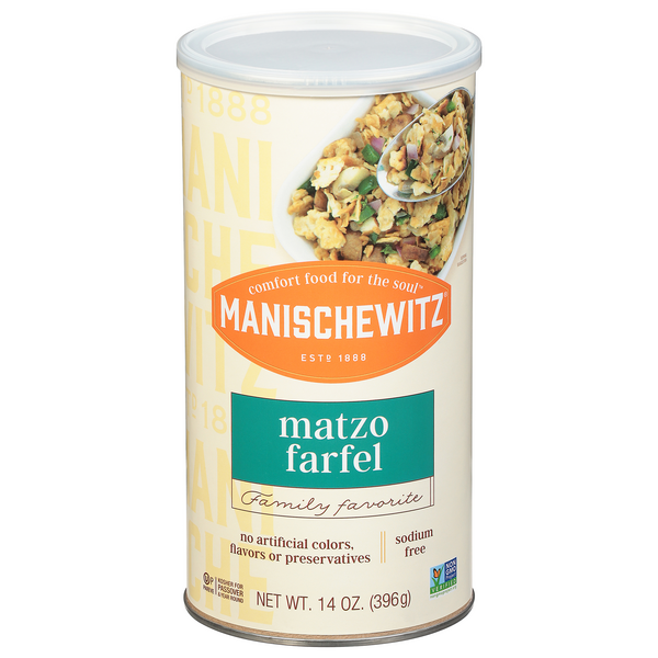 Manischewitz Matzo Farfel Sodium Free Kosher for Passover