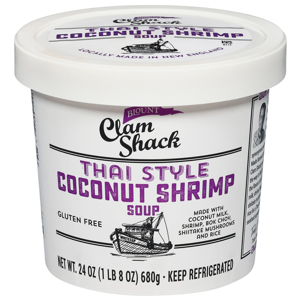 Blount Clam Shack Gluten Free Thai Style Coconut Shrimp Soup Refrigerated