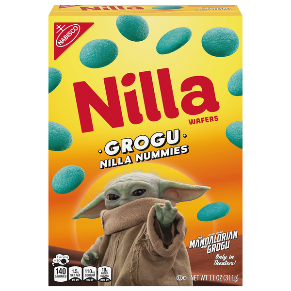 Nabisco Nilla Mandalorian Grogu Nummies Wafer Cookies