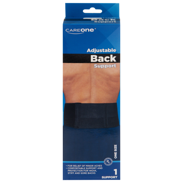 CareOne Adjustable Back Support One Size