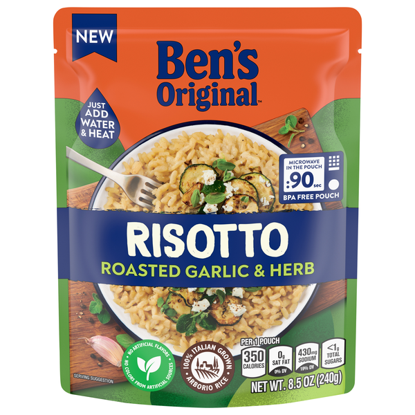 Ben's Original 90 Second Microwave Roasted Garlic & Herb Risotto