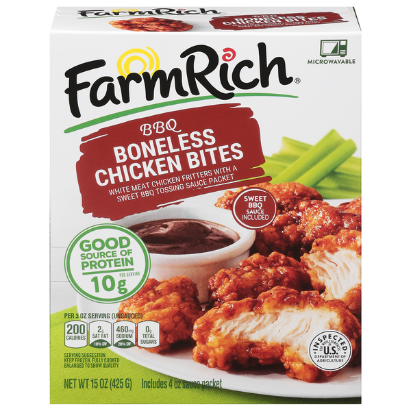 Farm Rich BBQ Boneless Chicken Bites Frozen